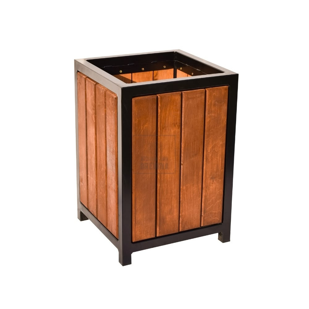 copy of Drewniany miejski kosz 45l