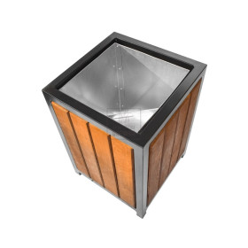 copy of copy of Drewniany miejski kosz 45l